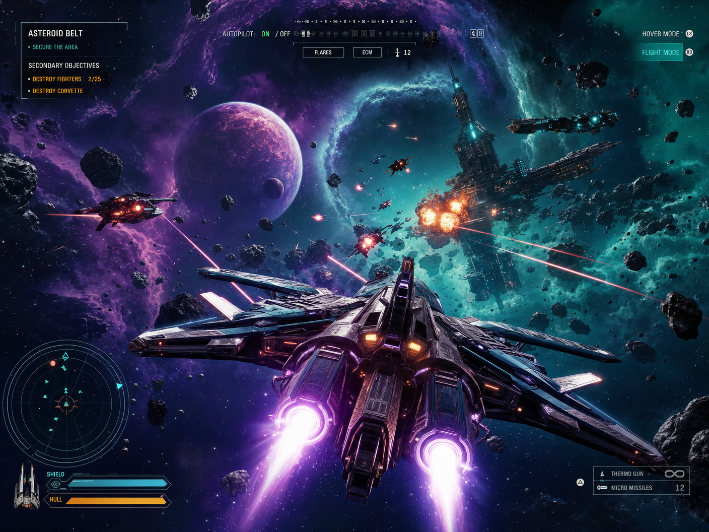 Stellar Vanguard space combat screenshot